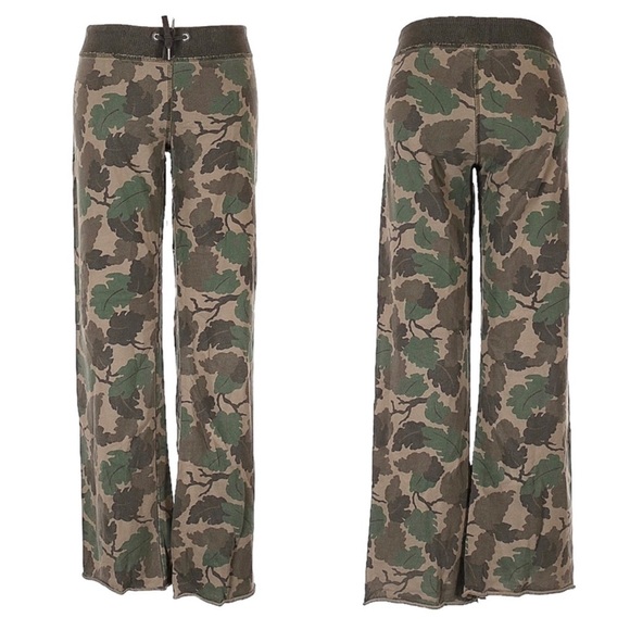 VHTF: Y2K Lucky Brand ☯︎︎ Camo Leaf Print Sweatpants ☯︎︎ Army Green ☯︎ Small Med - Picture 14 of 15